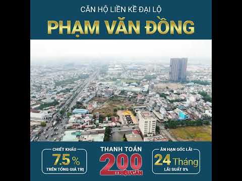 Căn hộ ngay Bên Phạm Văn Đồng Trả Trước 180TR ký HĐMB sở hữa ngay. Booking giữ căn 30tr có hoàn lại