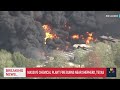 Massive chemical plant fire burns near Shepherd, Texas - 01:06 min - News - Video