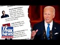 LIKE A CHILD: Hosts react to Bidens notecards to identifing prominent Dems