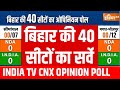 Bihar Opinion Poll LIVE: चुनाव तारीखों की घोषणा से पहले बिहार का ओपिनियन पोल | India TV CNX