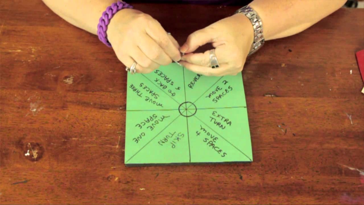 how-to-make-game-spinners-with-a-paper-clip-bows-craft-tips-youtube