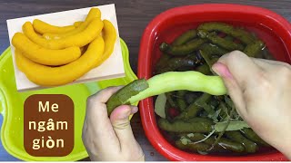 Cách để lột vỏ ME nhanh, ngâm ME chua ngọt, vàng giòn ^^