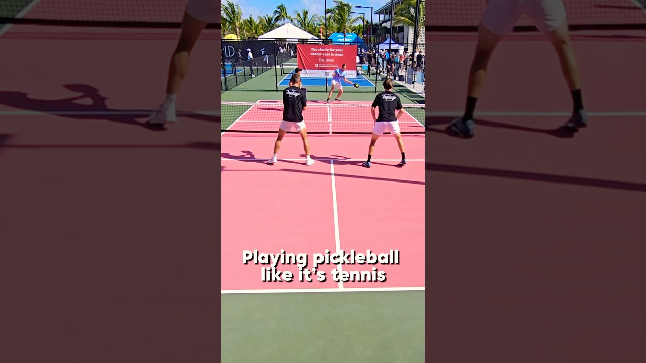 Playing Pickleball Like It’s Tennis
