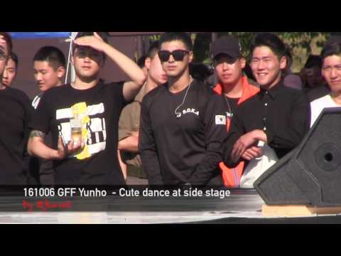 161006 GFF Yunho - Cute dance at side stage