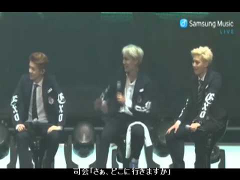 EXO「彼女がいたらどこに行きたい?」(140415 showcase) 【日本語字幕】