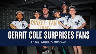 Gerrit Cole Surprises Fans at the Yankees Museum | NEW YORK YANKEES 2024