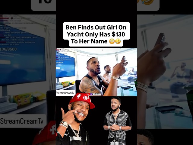 She’s BROKE on Ben & DDG’s Yacht?! Only $150?! 😳🤷🏾‍♂️ #hilarious