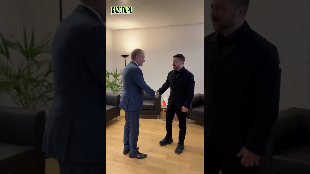 Tusk spotkał się w Brukseli z Zełenskim