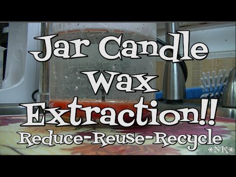 Jar Candle Wax Extraction!!  Noreen's Kitchen Quickie!