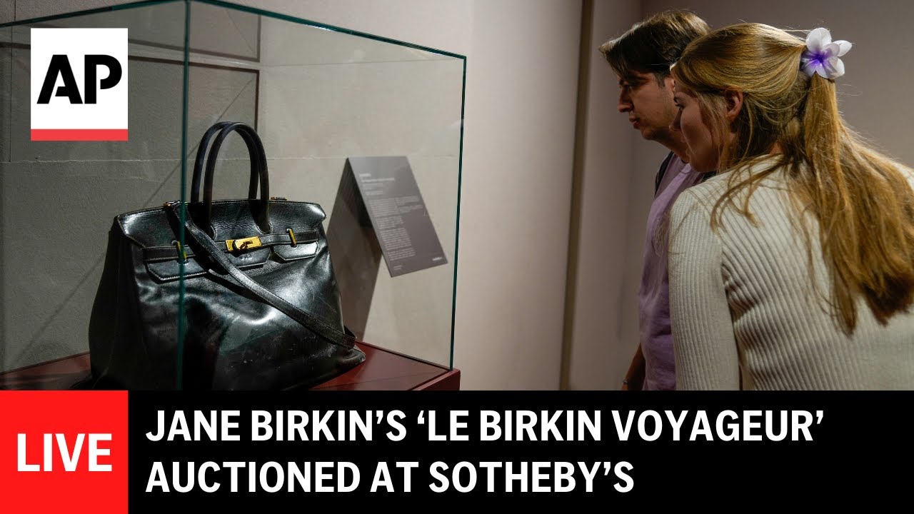 LIVE: Jane Birkin’s ‘Le Birkin Voyageur’ auctioned at Sotheby’s in Abu Dhabi