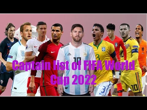 Captain list of FIFA world cup 2022