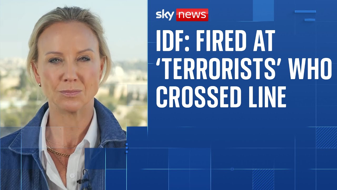 Israeli military says it fired at 'terrorists' who crossed IDF line of withdrawal