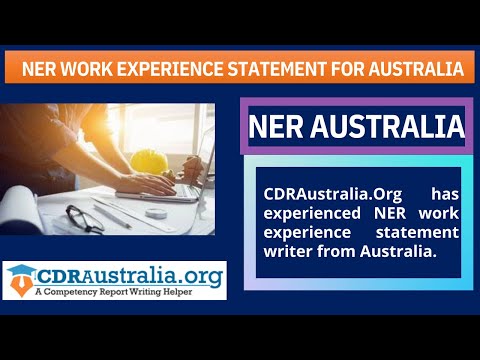 NER Australia | NER Work Experience Statement