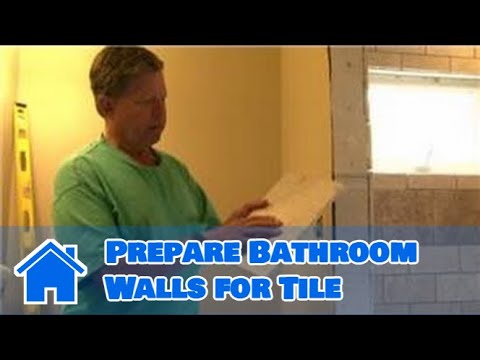 Bathroom Tiling : How to Prepare Bathroom Walls for Tile - YouTube