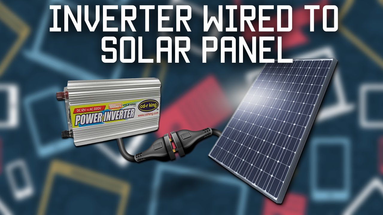 Inverter wired directly to solar panel - YouTube 4 way lighting wiring diagram 