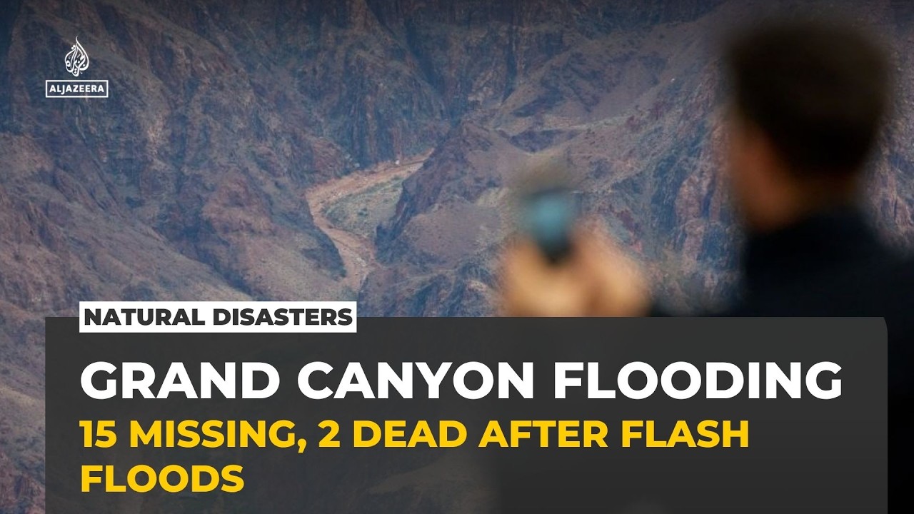 Two dead and about 15 people missing after flash flood in Grand Canyon