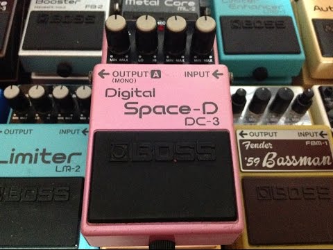 希少BOSS Digital Space-D DC-3 (Dimention) Boss Digital Dimension DC-3 - dual delay chorus - YouTube