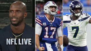 NFL LIVE | Jason McCourty BOLD predicts to Bills vs Seahawks: Josh Allen will outplay Geno Smith