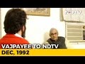 What Atal Bihari Vajpayee Said to NDTV About Babri Masjid Demolition (Aired: 1992)