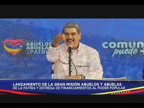 Maduro inicia Misión Abuelos y Abuelas de la Patria para beneficiar a adultos mayores
