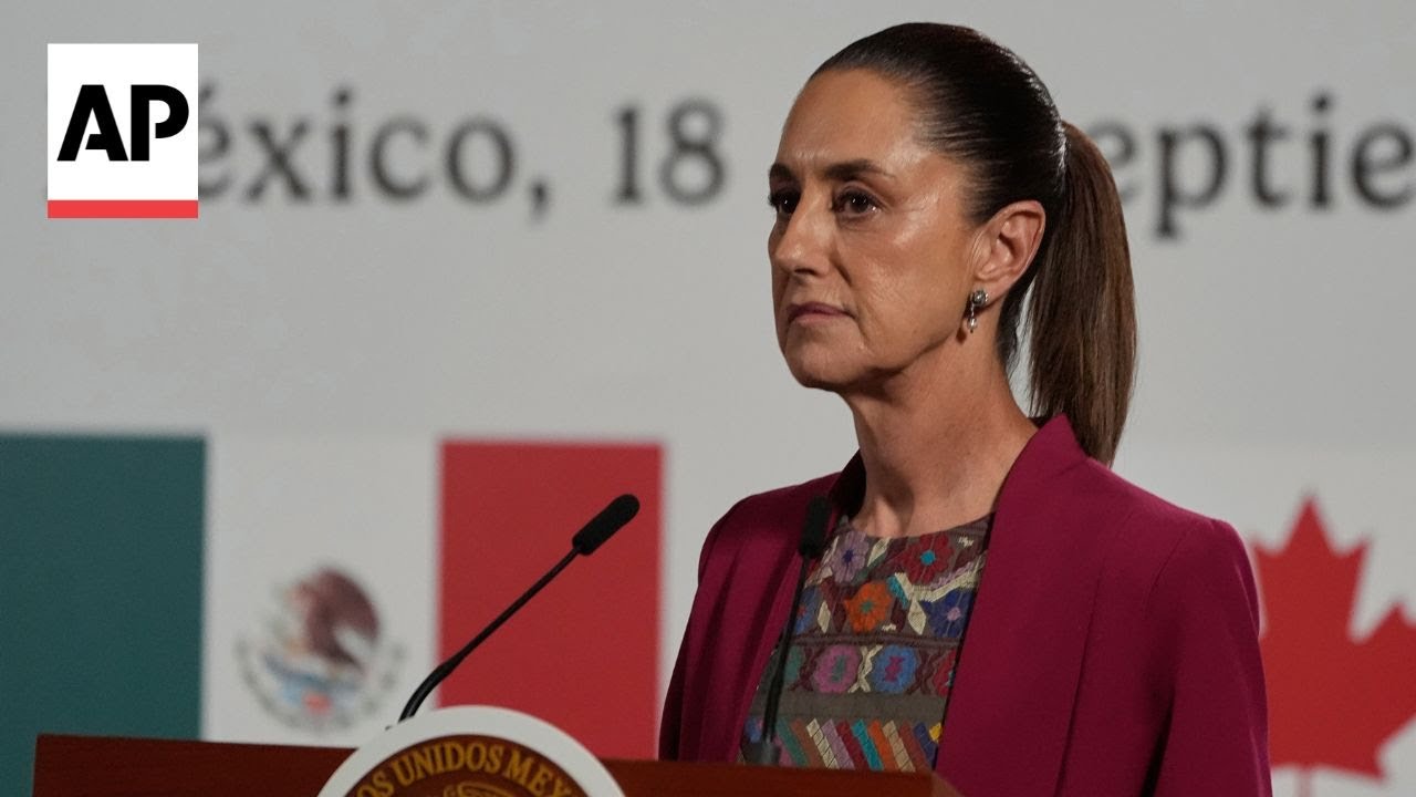 Women in Mexico react after President Sheinbaum was groped by a man on street
