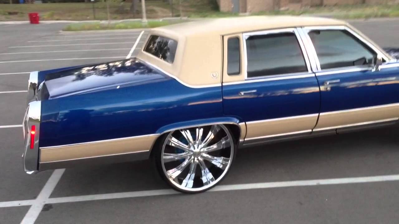 92 Cadillac Brougham on 26's No lift - YouTube 1991 cadillac deville fuse box 