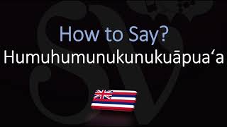 How to Pronounce Humuhumunukunukuāpuaʻa? Hawaiian State Fish