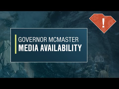 screenshot of youtube video titled Governor's Media Availability