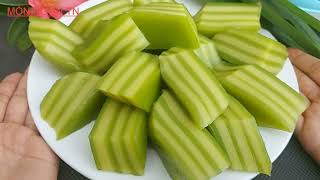 Cách làm BÁNH DA LỢN ĐẬU XANH LÁ DỨA thơm ngon dễ tách lớp để nguội không bị cứng