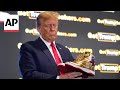 Trump unveils $399 branded shoes at Sneaker Con