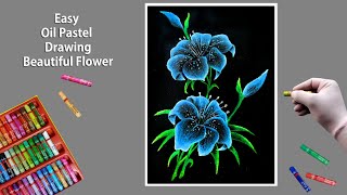 איך לצייר פרחים עם צבעי פסטל 