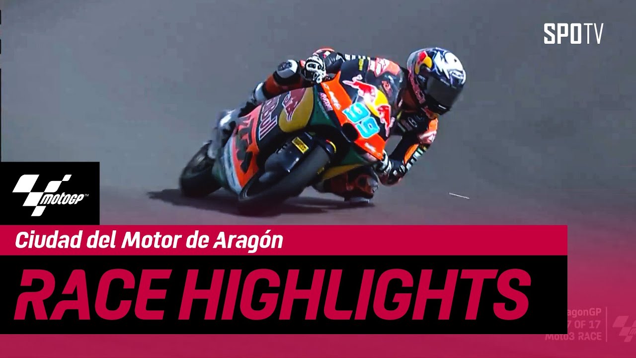 Banyak Aksi Overtake, Rueda Juara Race Moto3 di Aragon! - Moto3 [MotoGP Aragon]