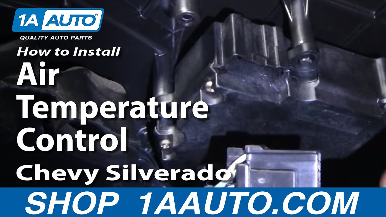 How To Install Replace Air Temperature Control Silverado ... 2001 mustang 3 8 wiring harness 