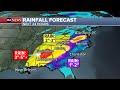 Flash flooding and tornado threat moves to Southeast: LIVE WEATHER MAP