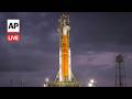 LIVE: NASA’s Artemis II moon rocket on launch pad as countdown continues