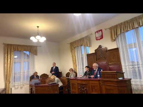 Kadr z filmu LXXXIX sesja Rady Miejskiej Chojnowa 21.12.2023 cz.2