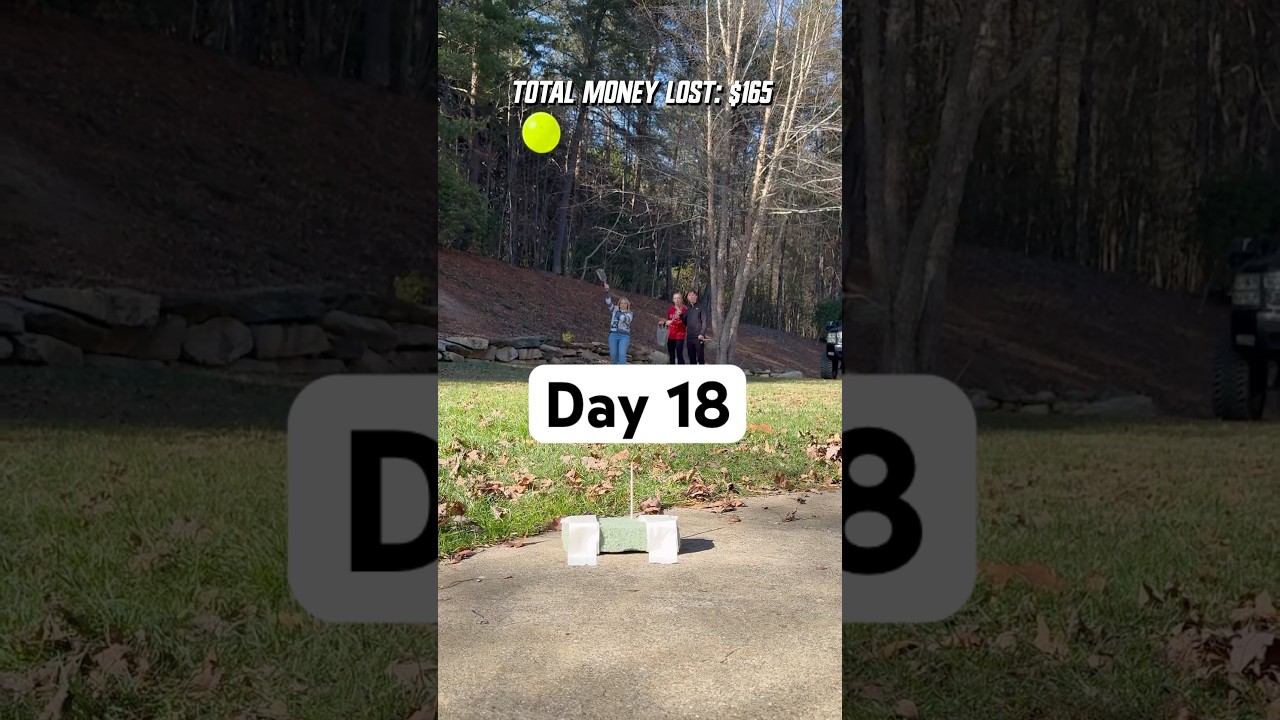 Mom got involved… #pickleball #trickshot