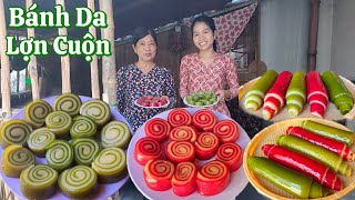 Đây là cách làm Bánh Da Lợn Cuộn tròn đẹp mắt bánh mềm dai để hôm sau vẫn mềm ngon