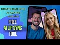 Free AI lip sync tool   Create talking AI avatars  Unlimited free generations