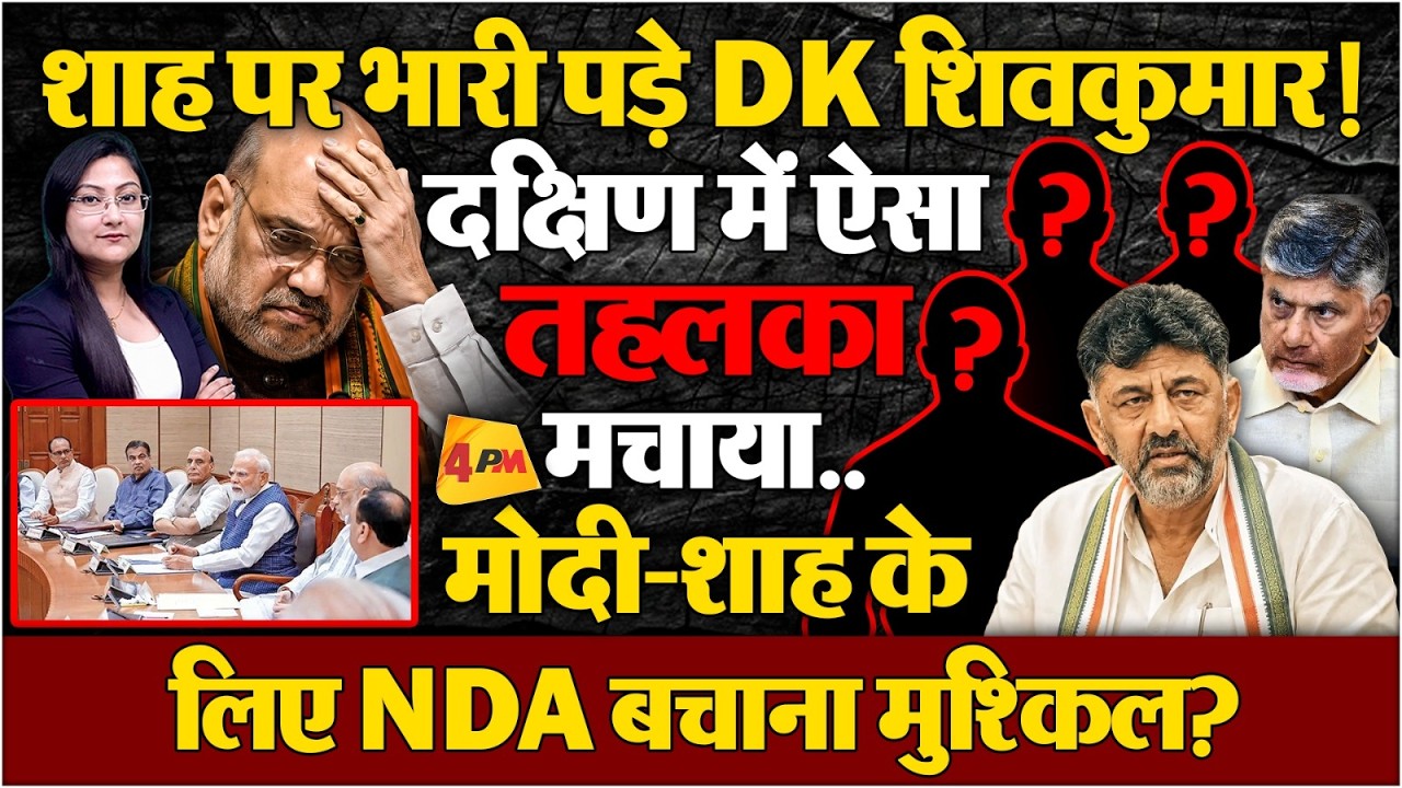 शाह पर भारी पड़े DK शिवकुमार ! मोदी-शाह के लिए NDA बचाना मुश्किल ?