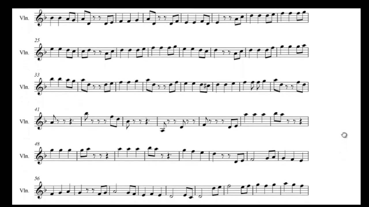 He's A Pirate Violin Sheet Music (Hans Zimmer) - YouTube