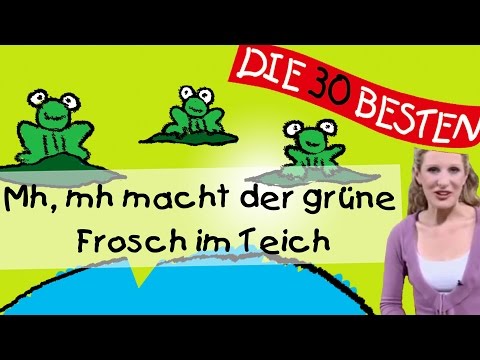 Mh mh macht der grüne Frosch im Teich - Anleitung zum Bewegen || Kinderlieder