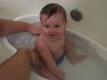 Matt's First bath tub bath