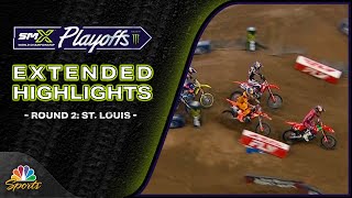 SuperMotocross Playoffs 2025 - St. Louis, Round 2 | EXTENDED HIGHLIGHTS | Motorsports on NBC