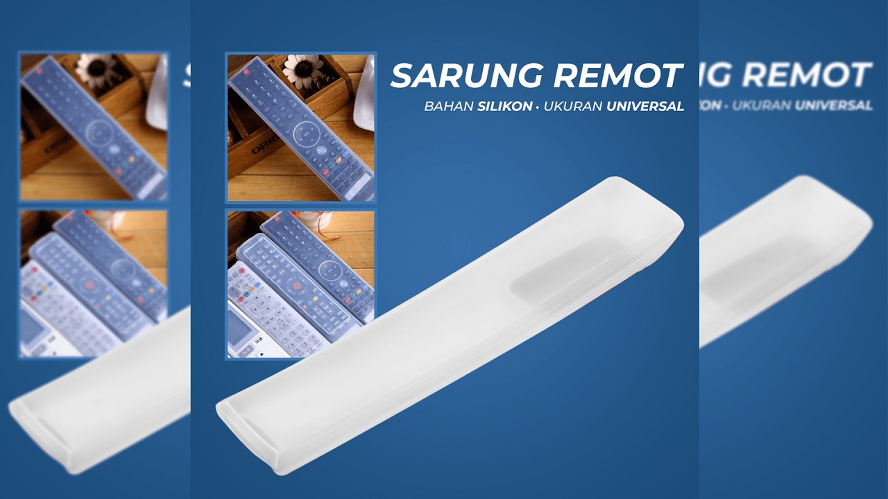 Sarung Silikon Remot Kontrol Universal TV Remote Case 21.5x5cm Pratinjau video produk Sarung Silikon Remot Kontrol Universal TV Remote Case 21.5x5cm