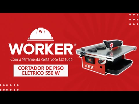 Cortador de Piso 400mm 2950rpm 550W 220V Worker  - Vídeo explicativo