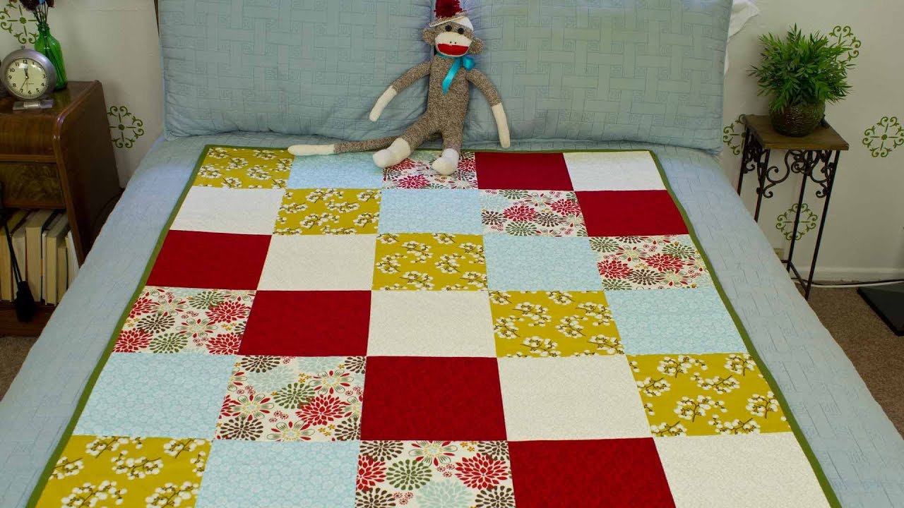 How To Sew A Block Quilt - YouTube