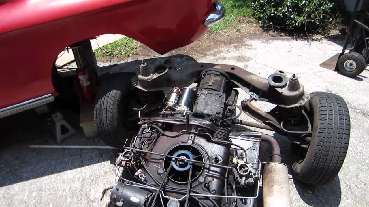 Pulling A Corvair Engine In Four And A Half Minutes!!! (7 ... 1960 vw wiring diagram 