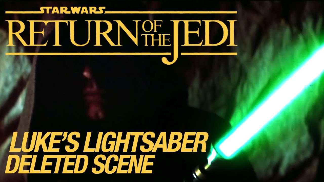 Star Wars Vi Return Of The Jedi Deleted Scene Luke S Lightsaber Youtube