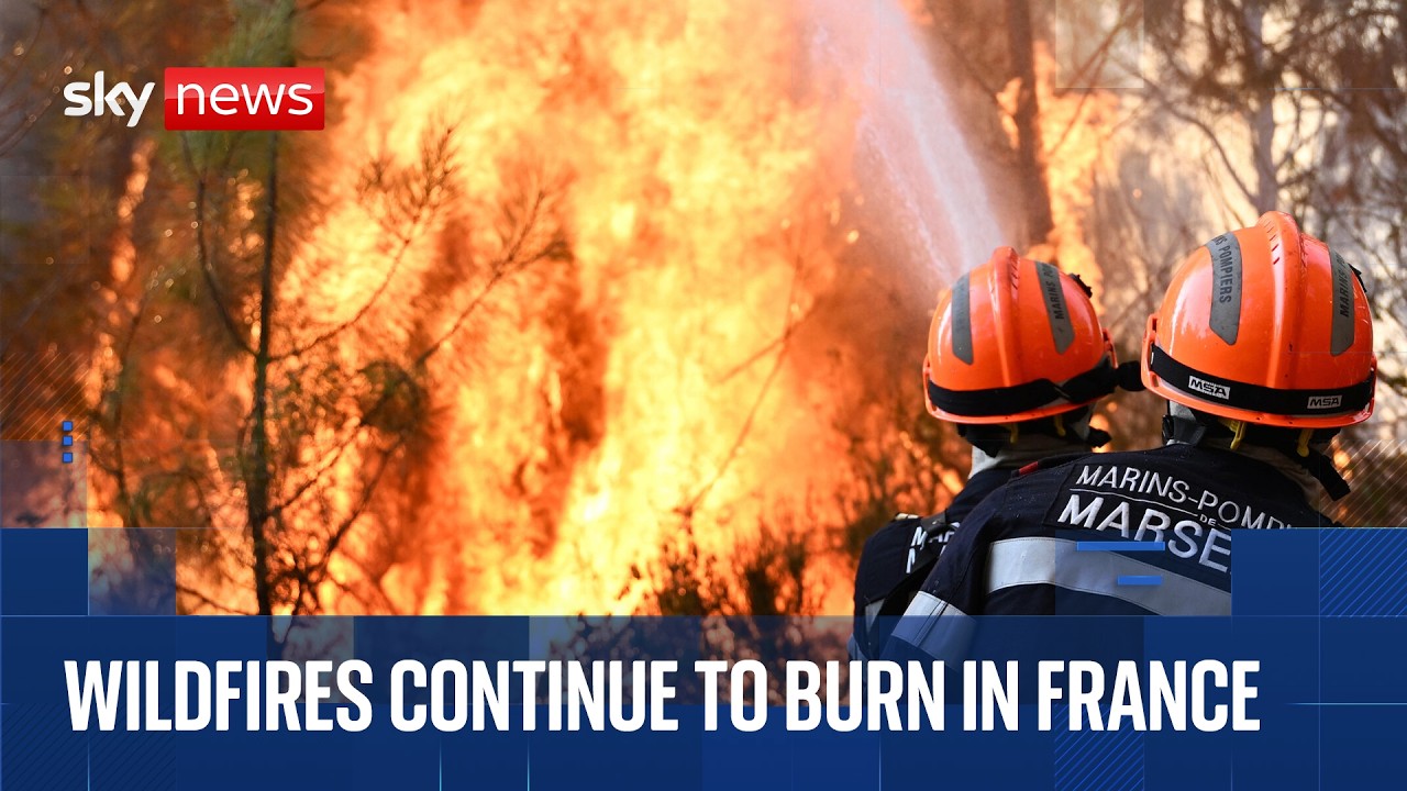 Wildfires rage in France as firefighters report progress